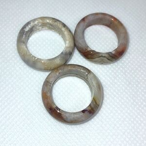 Lace Agate Bangle Ring